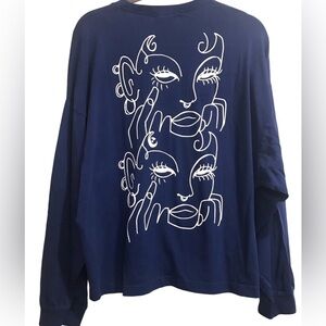 Eggie Jenn Im Long Sleeve Tee Back Graphic M Medium